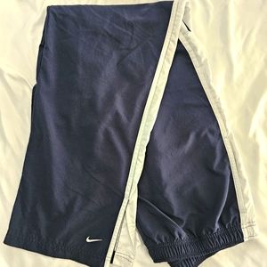 Nike athletic pants mens large dark blue